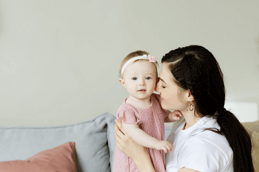 Mother and  Daughter Having Fun