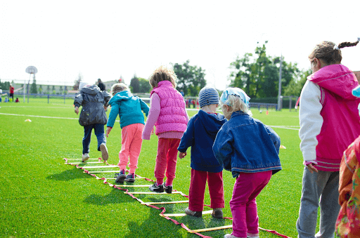 Kid’s Team Building on Green Grassland