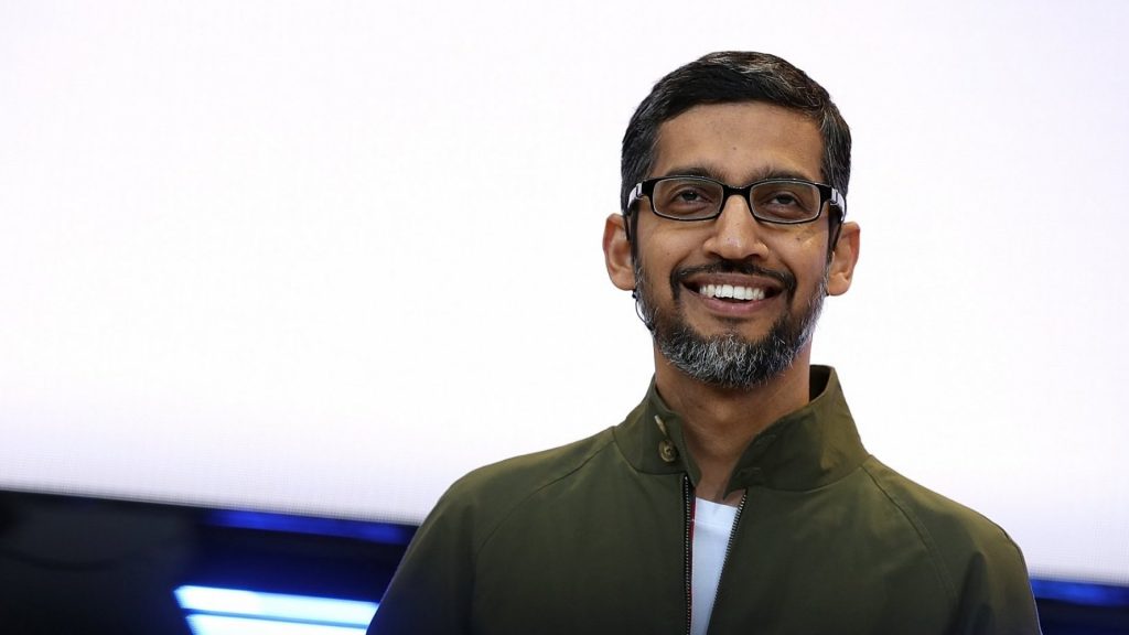 Sundar Pichai smiling