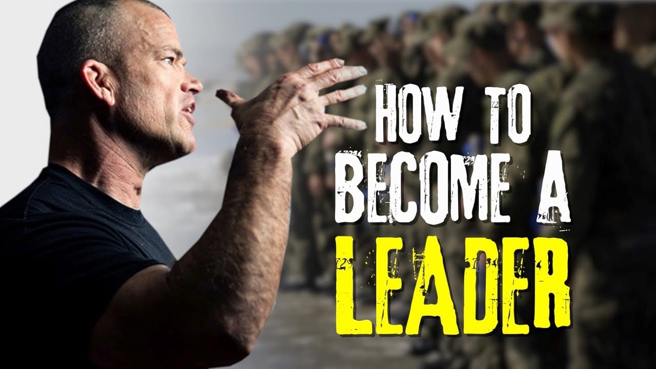 A man giving a speech about how to become a leader.