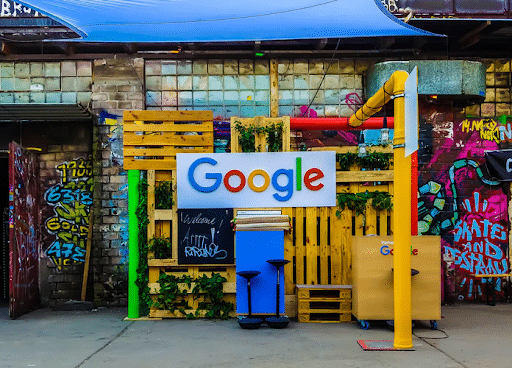 Google Logo Beside Building