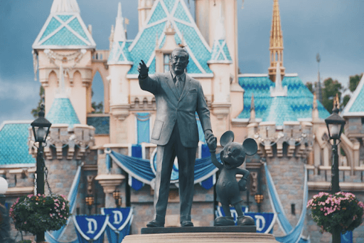 Walt Disney And Mouse Statue