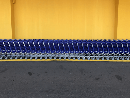 Walmart Grocery carts