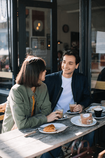 Couple in Restaurant