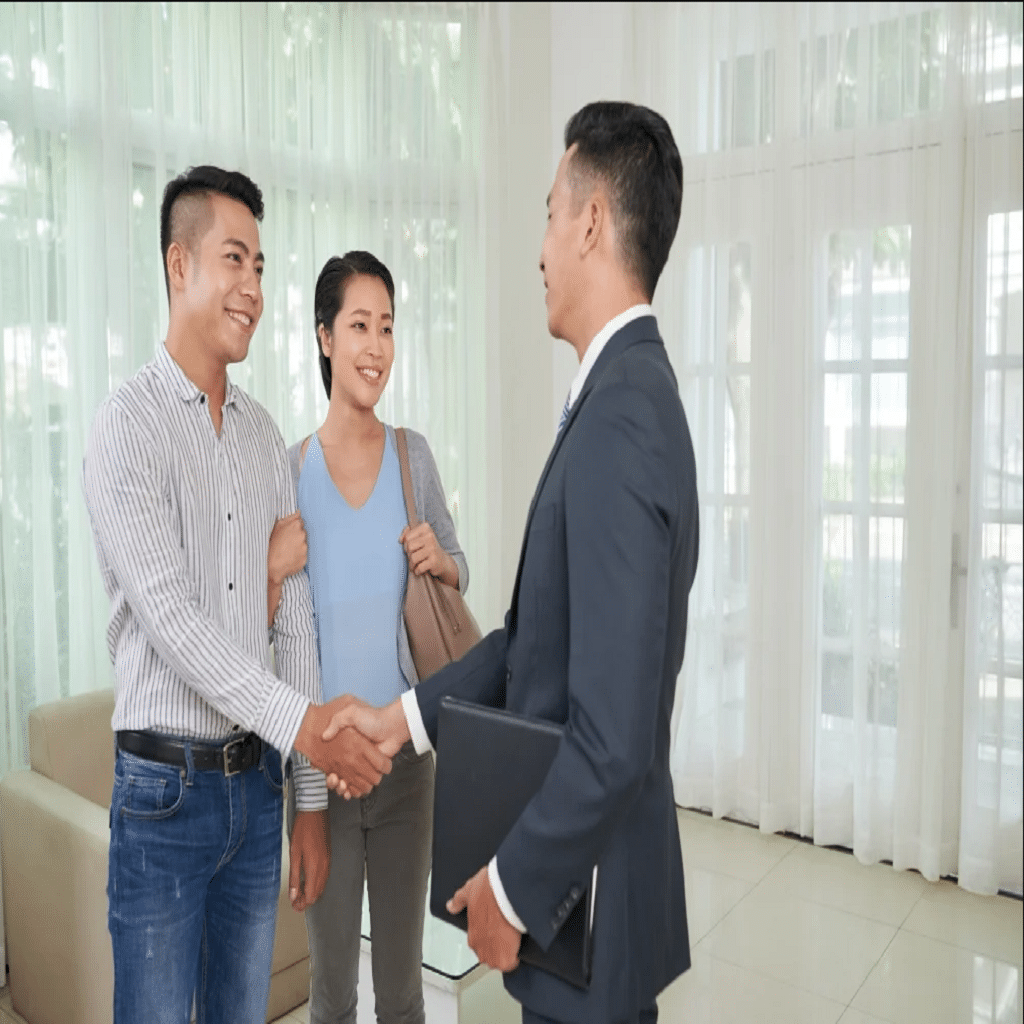 Man Shaking Hands With a Realtor